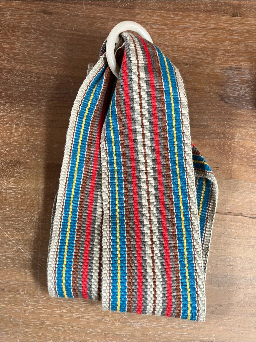 Vintage stripe adjustable belt